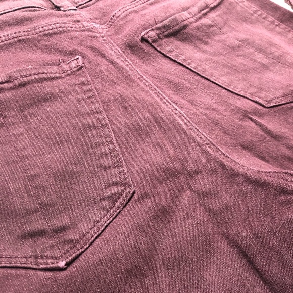 H&M l.o.g.g. US 6 EUR 36 Deep Purple Jeans Burgundy logg Label of Graded Goods - Picture 10 of 12